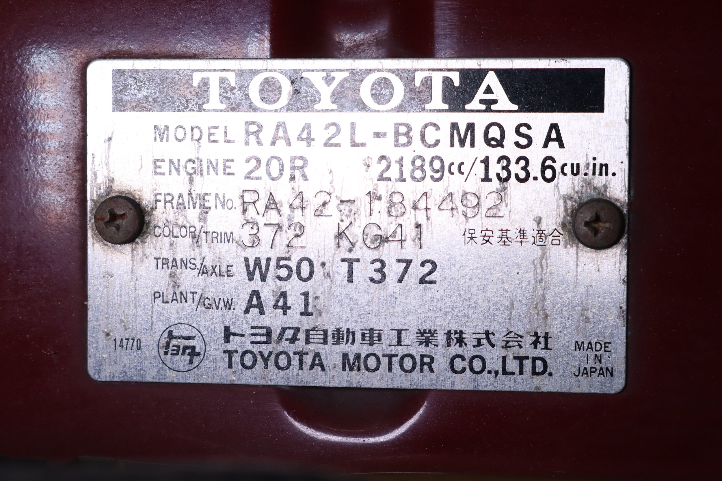 1979 Toyota Celica 170
