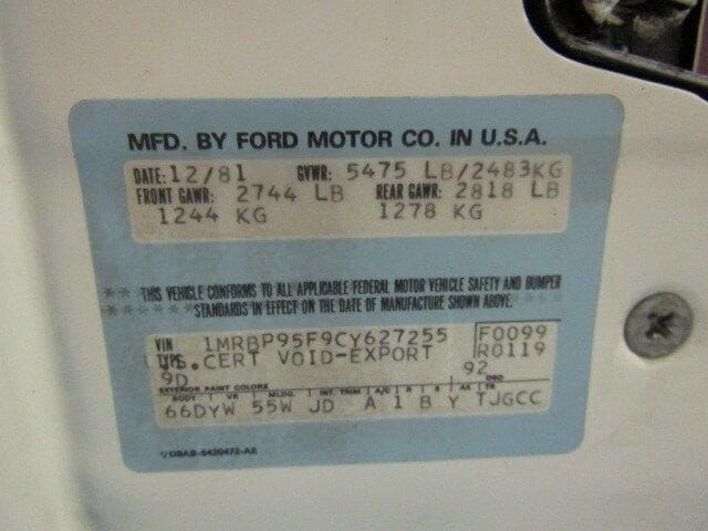 1982 Lincoln Continental 52