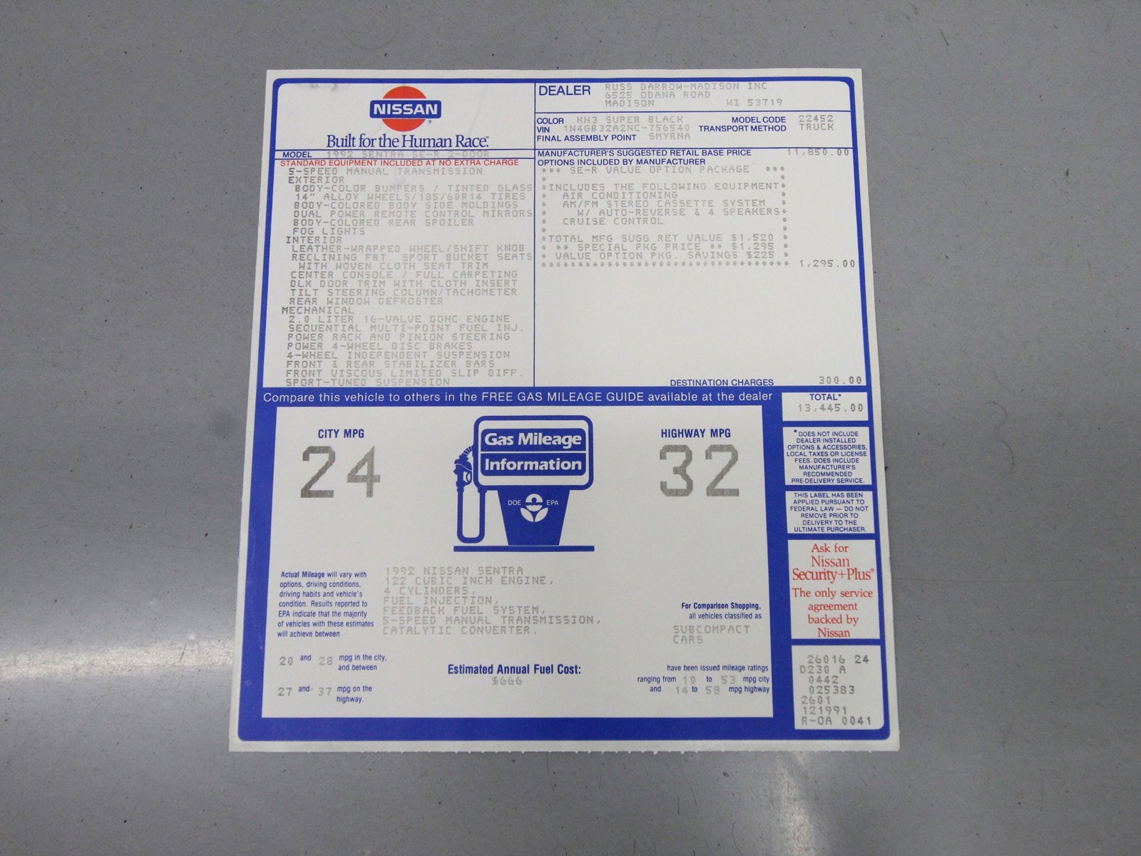 1992 Nissan Sentra 45