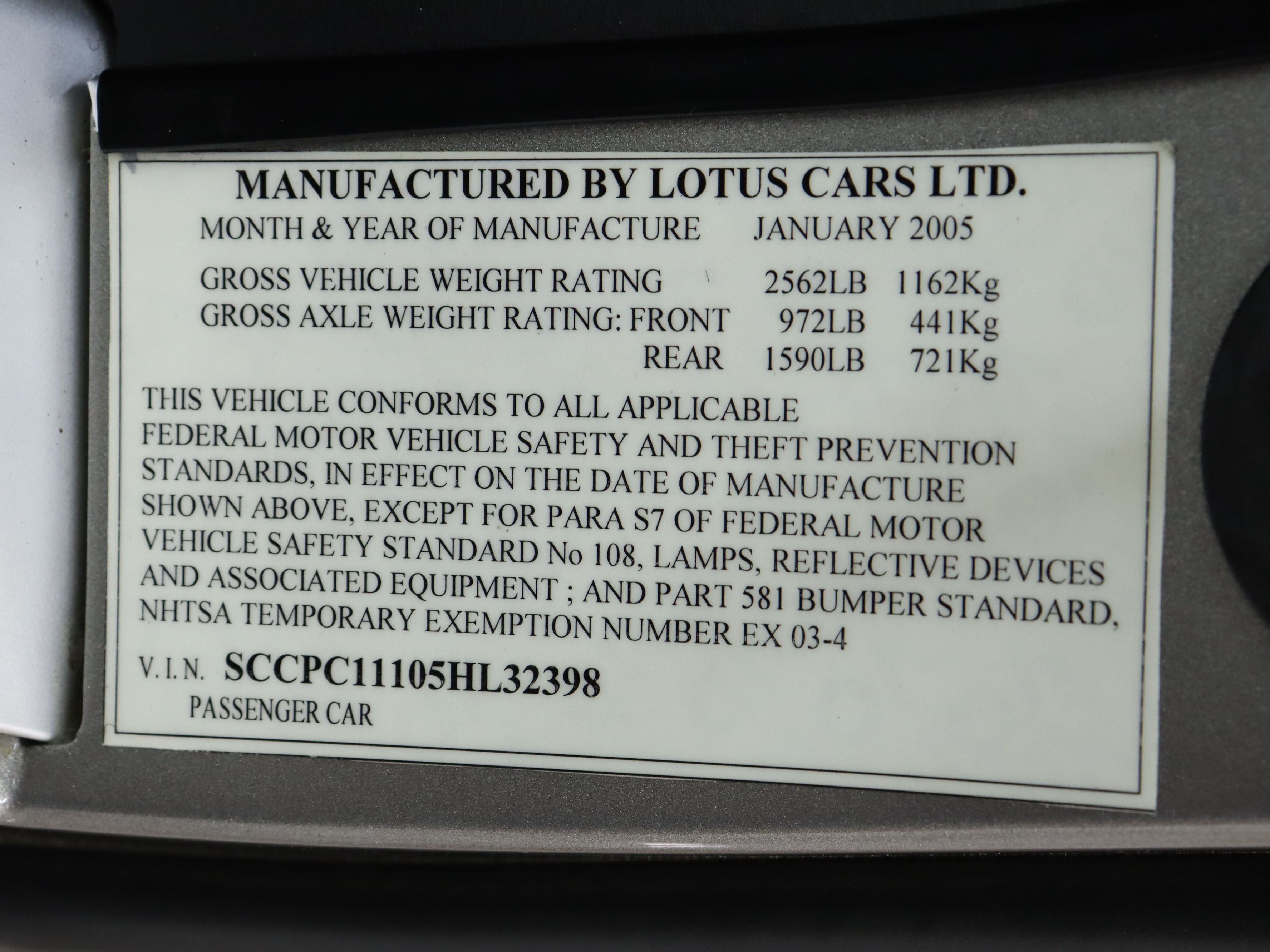 2005 Lotus Elise 66