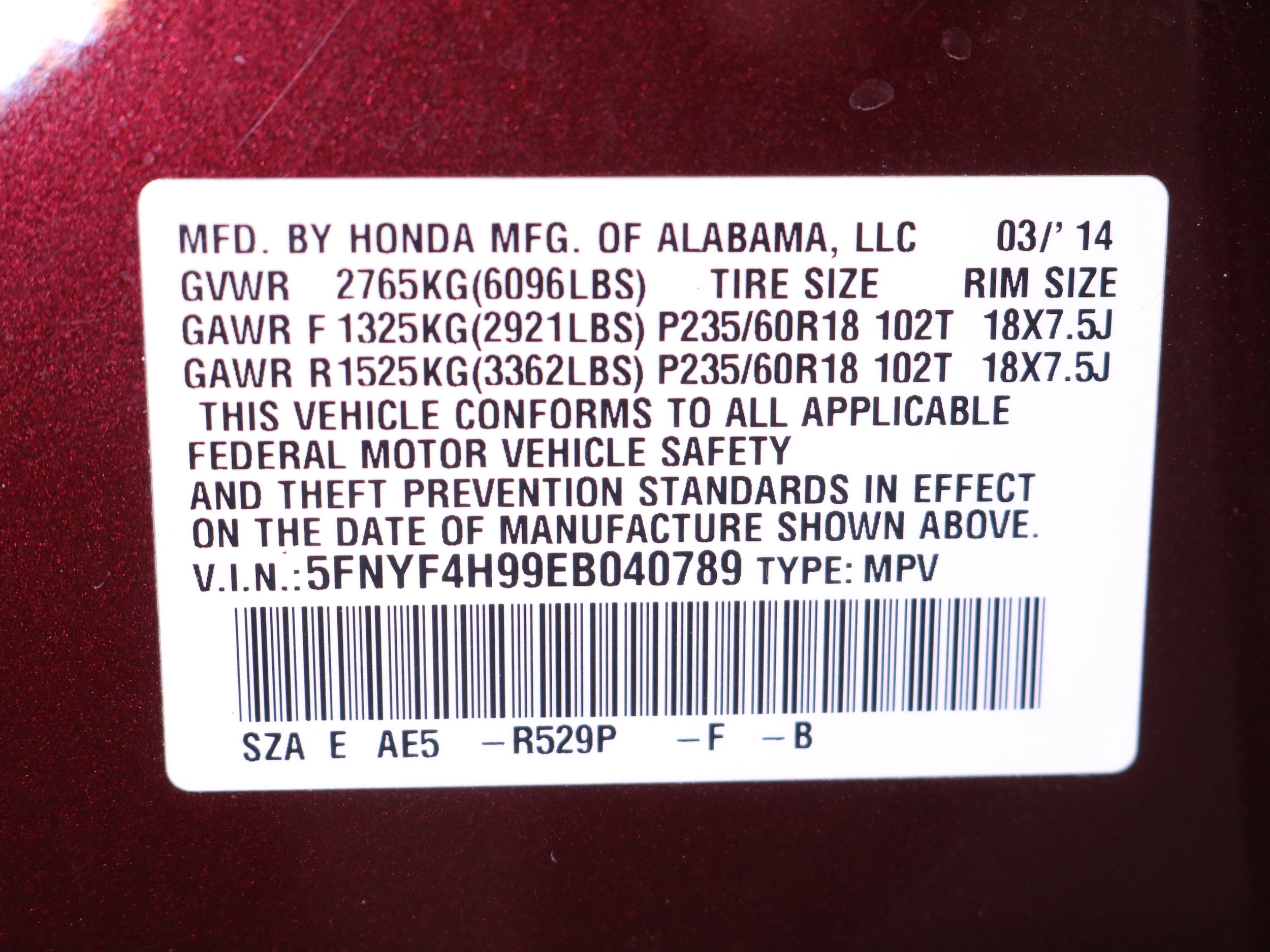 2014 Honda Pilot 73