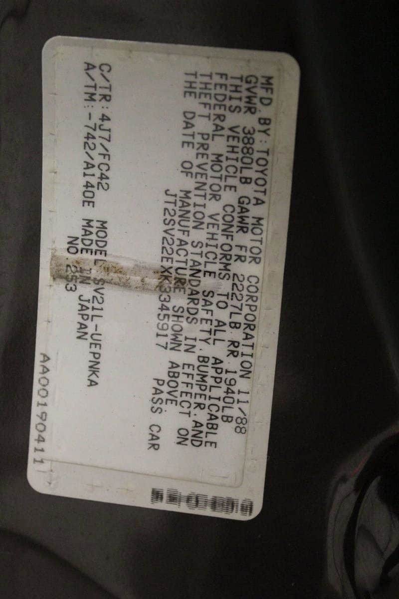 1989 Toyota Camry 48