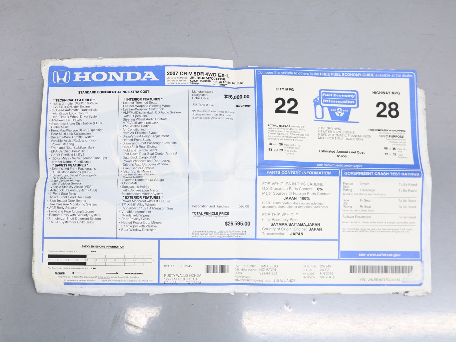 2007 Honda CR-V 60