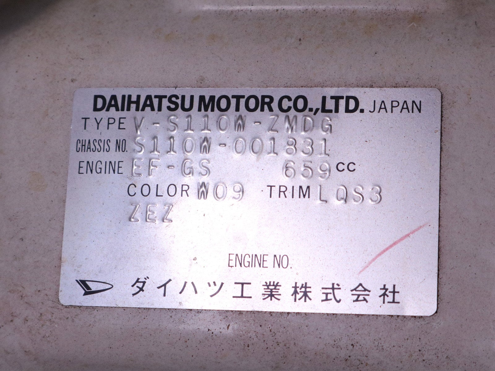 1998 Daihatsu Hijet 65
