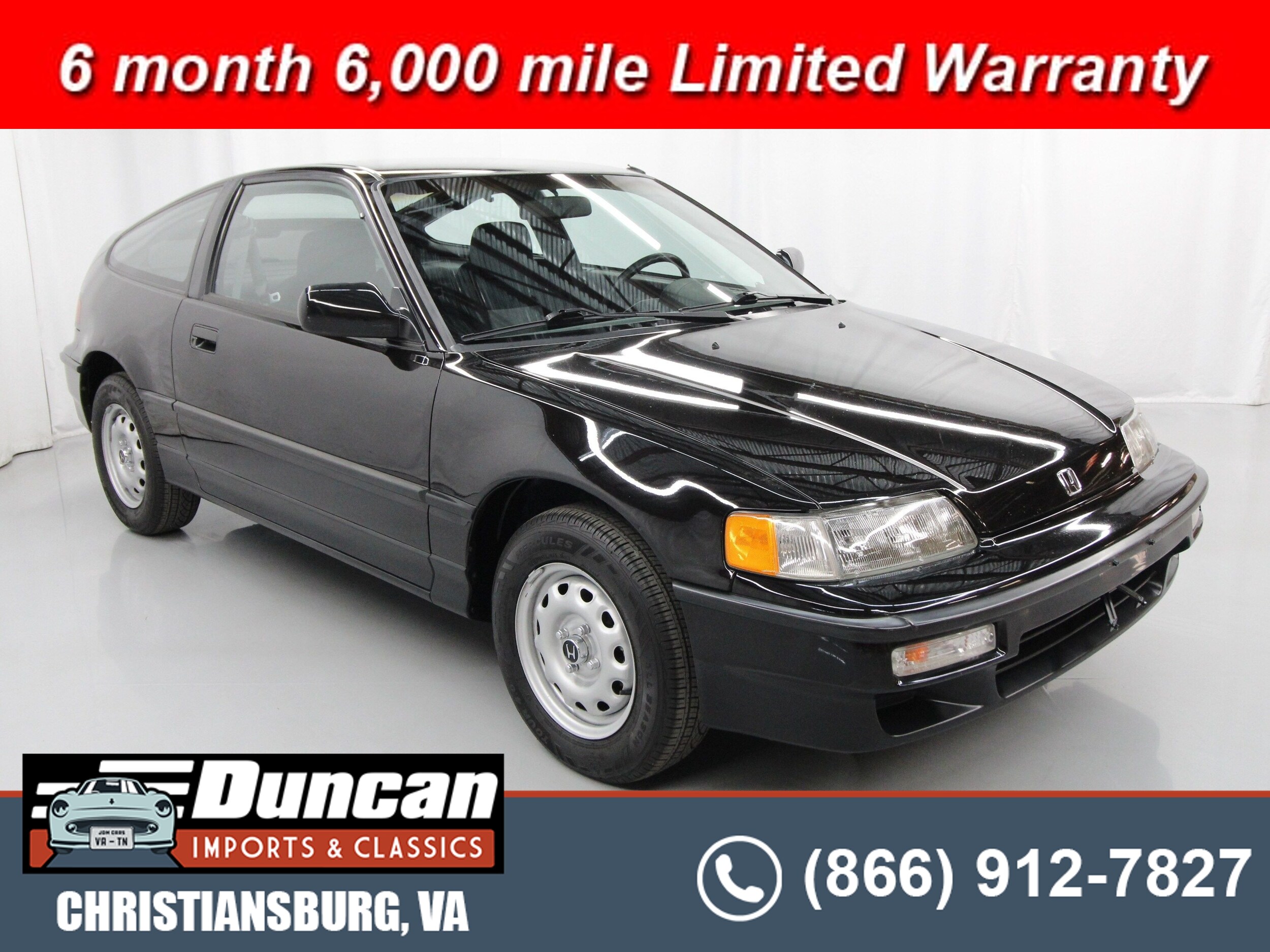 Used 1991 Honda CRX For Sale at Duncan Imports and Classic Cars VIN