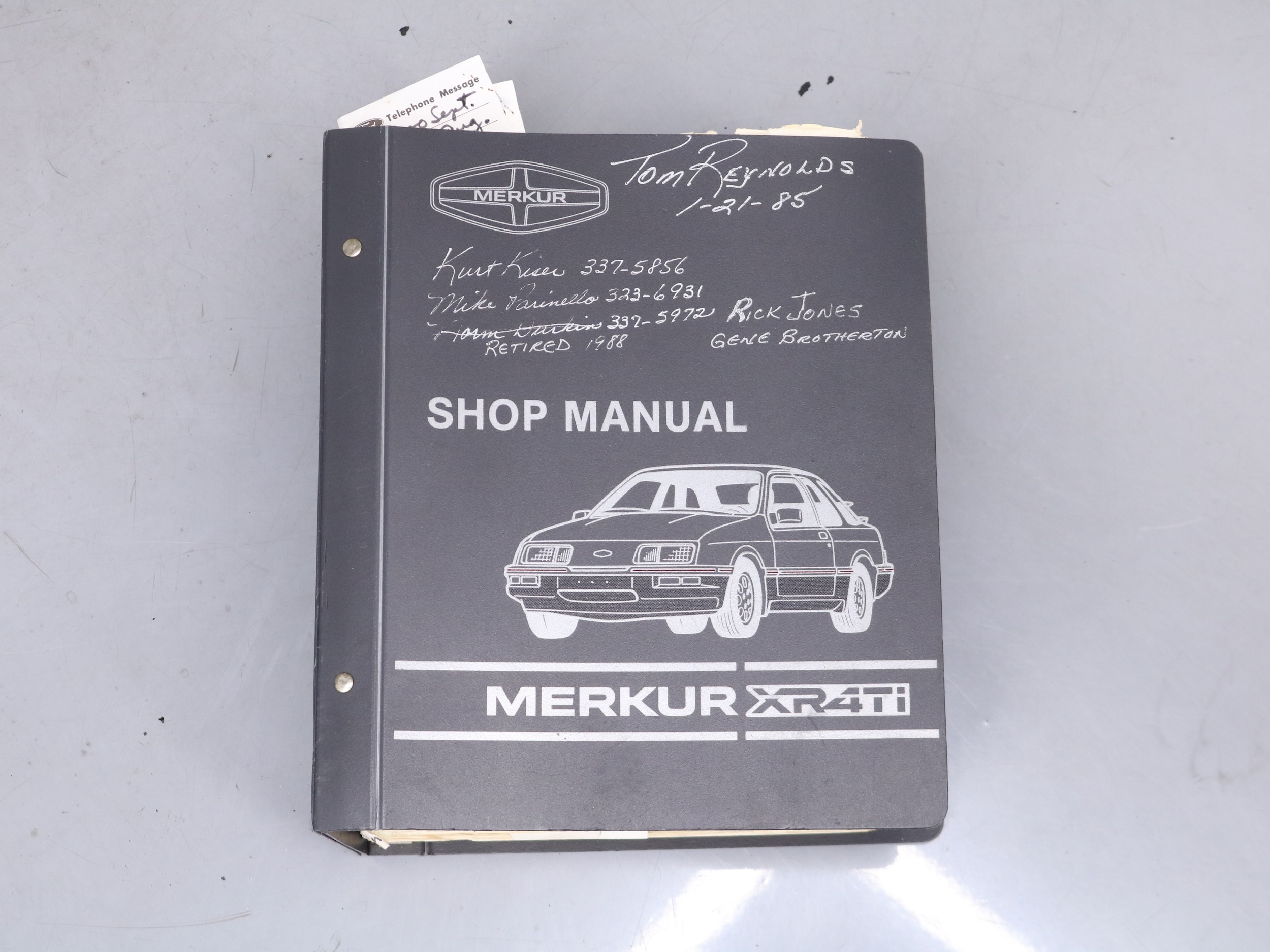 1986 Merkur XR4Ti 58