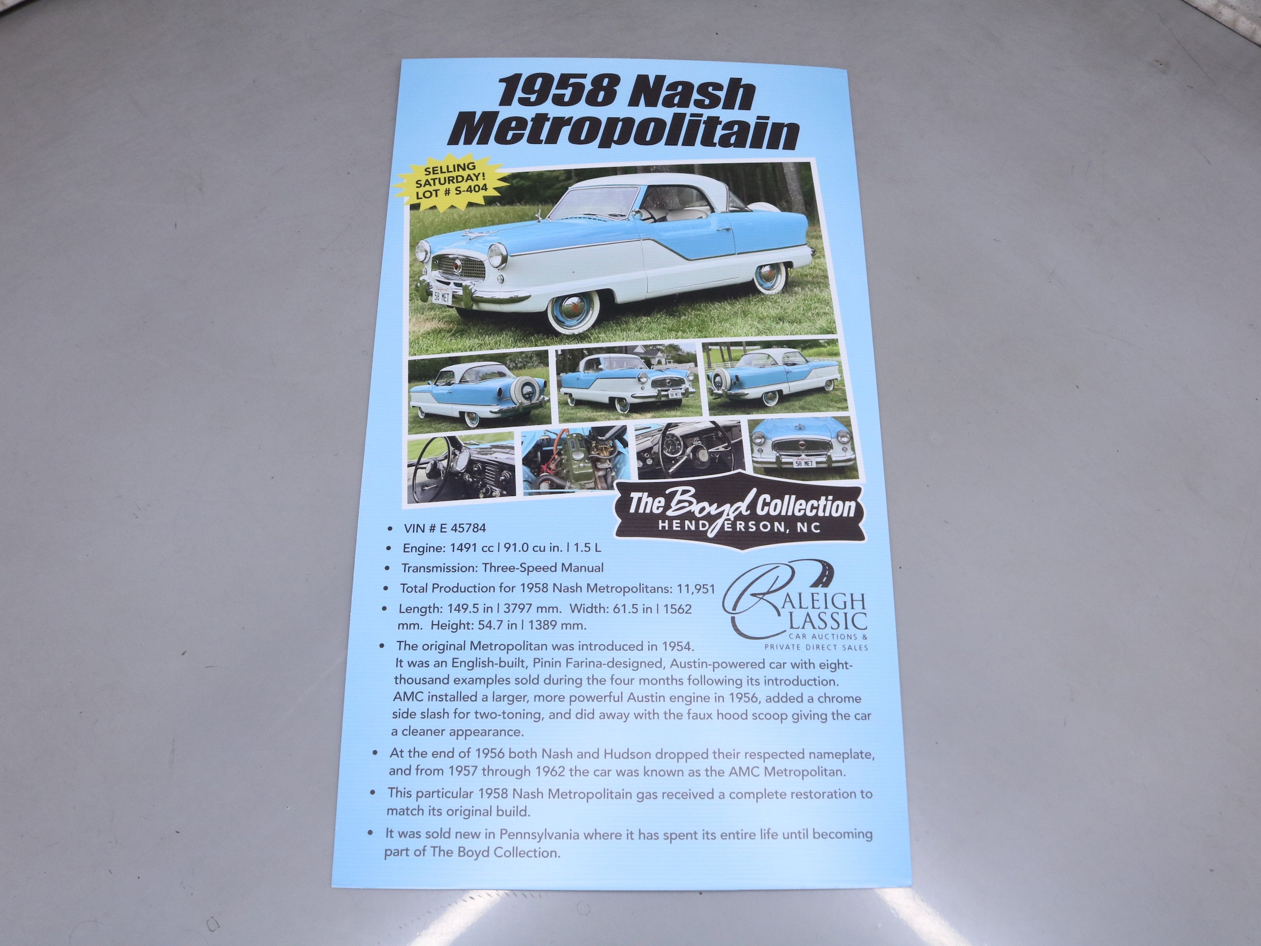1958 Nash Metropolitan 53
