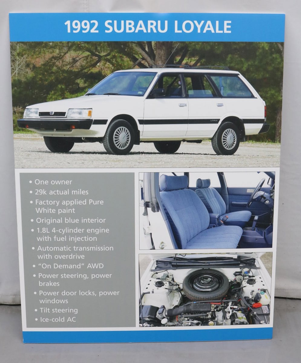 1992 Subaru Loyale 114