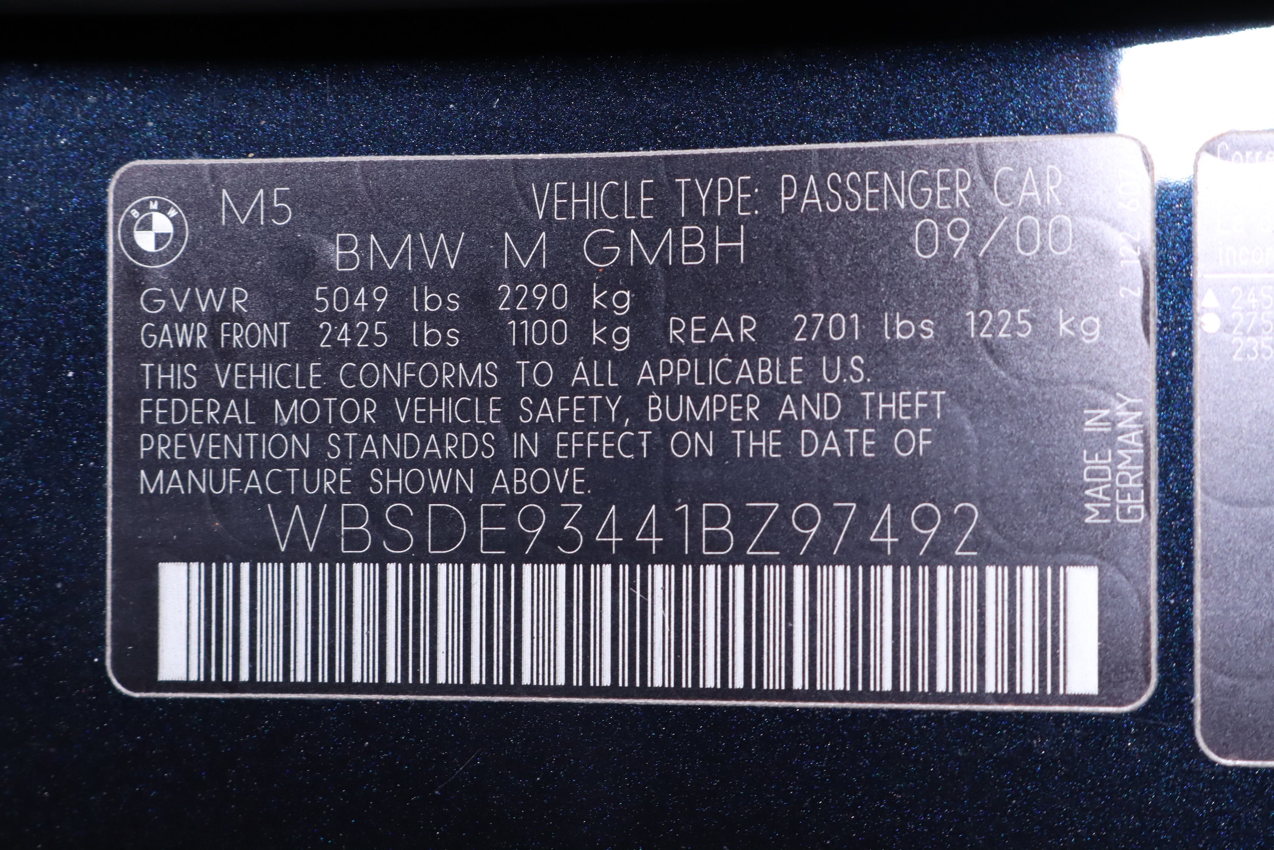 2001 BMW M5 72