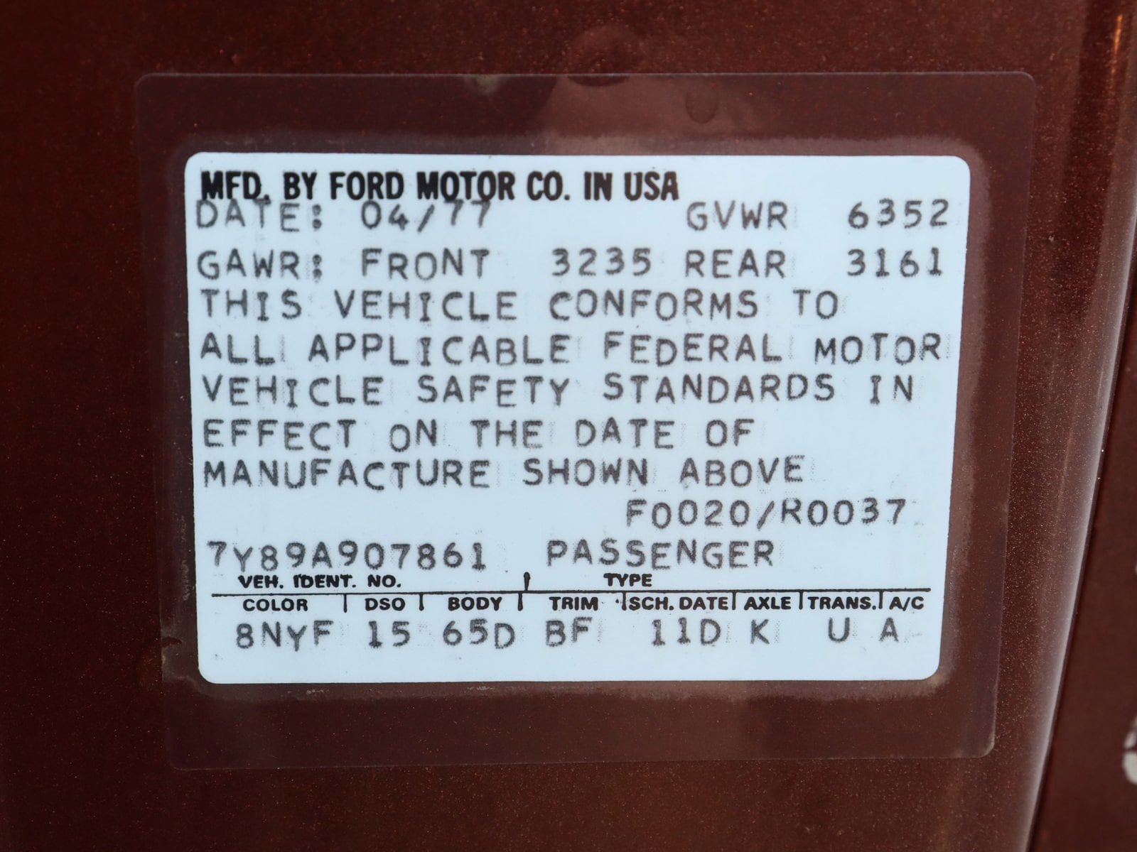 1977 Lincoln Continental 61