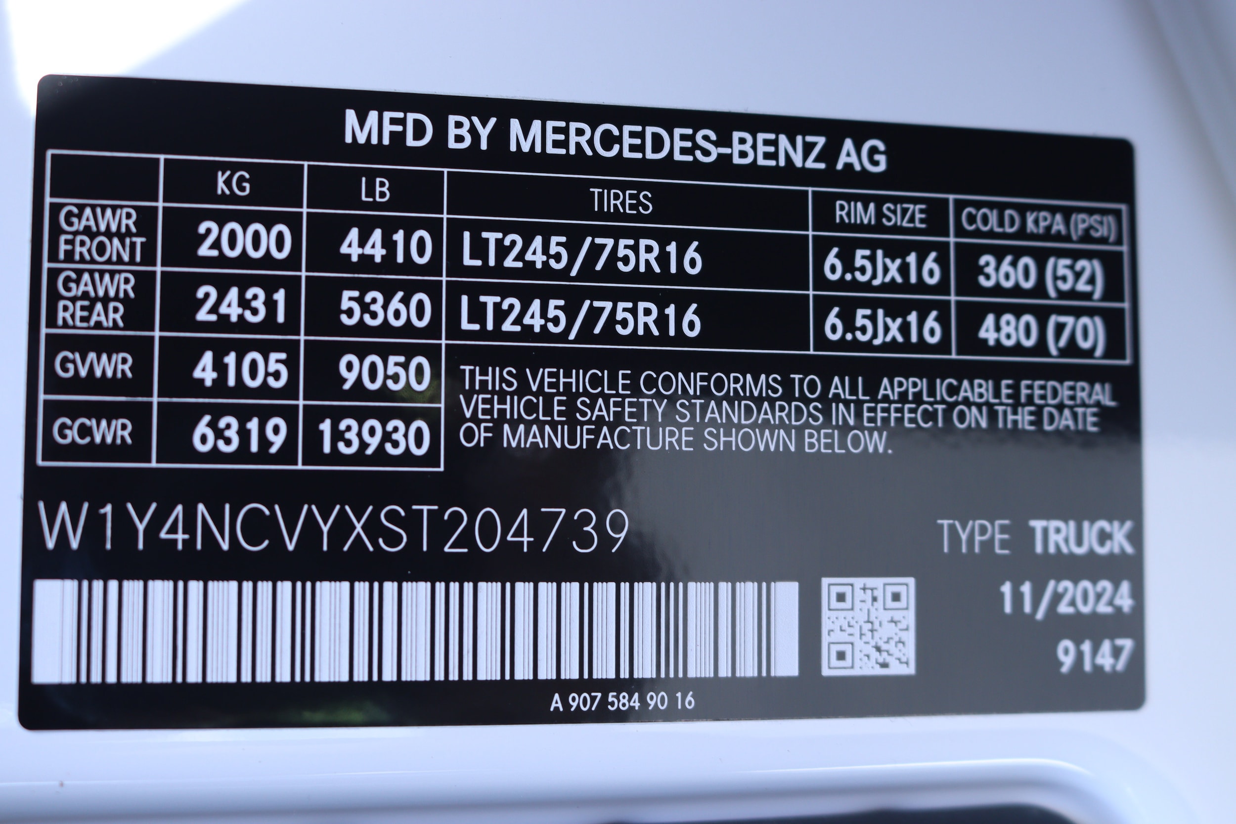 2025 Mercedes-Benz Sprinter 2500 167