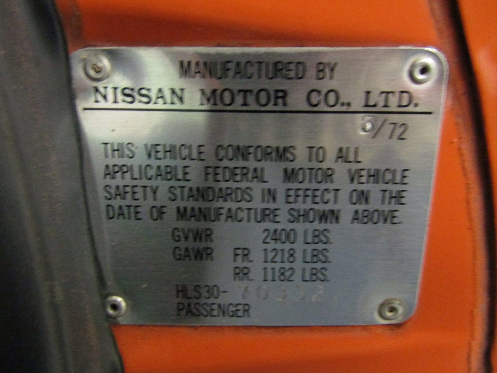 1972 Datsun 240Z 47