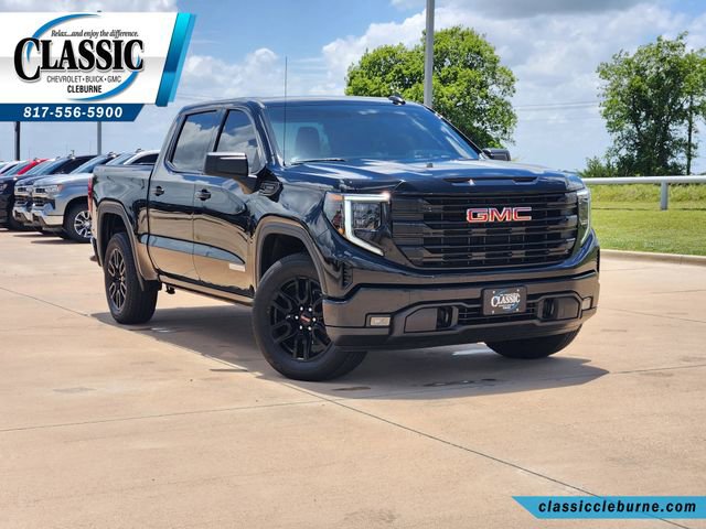 Onyx Black 2025 GMC Sierra 1500 Elevation Crew Cab 4WD Pickup Truck Four-Wheel Drive Automatic