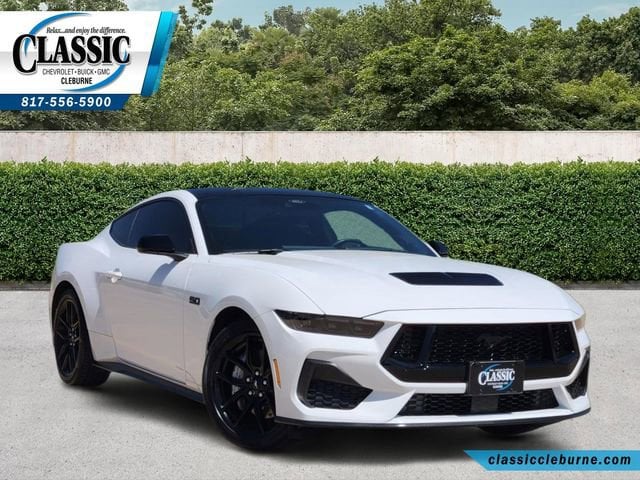 White 2024 Ford Mustang GT Fastback RWD Coupe Rear-Wheel Drive