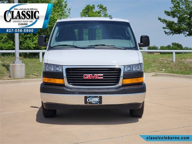 Used 2023 GMC Savana Cargo Work Van with VIN 1GTW7AFP1P1128347 for sale in Cleburne, TX