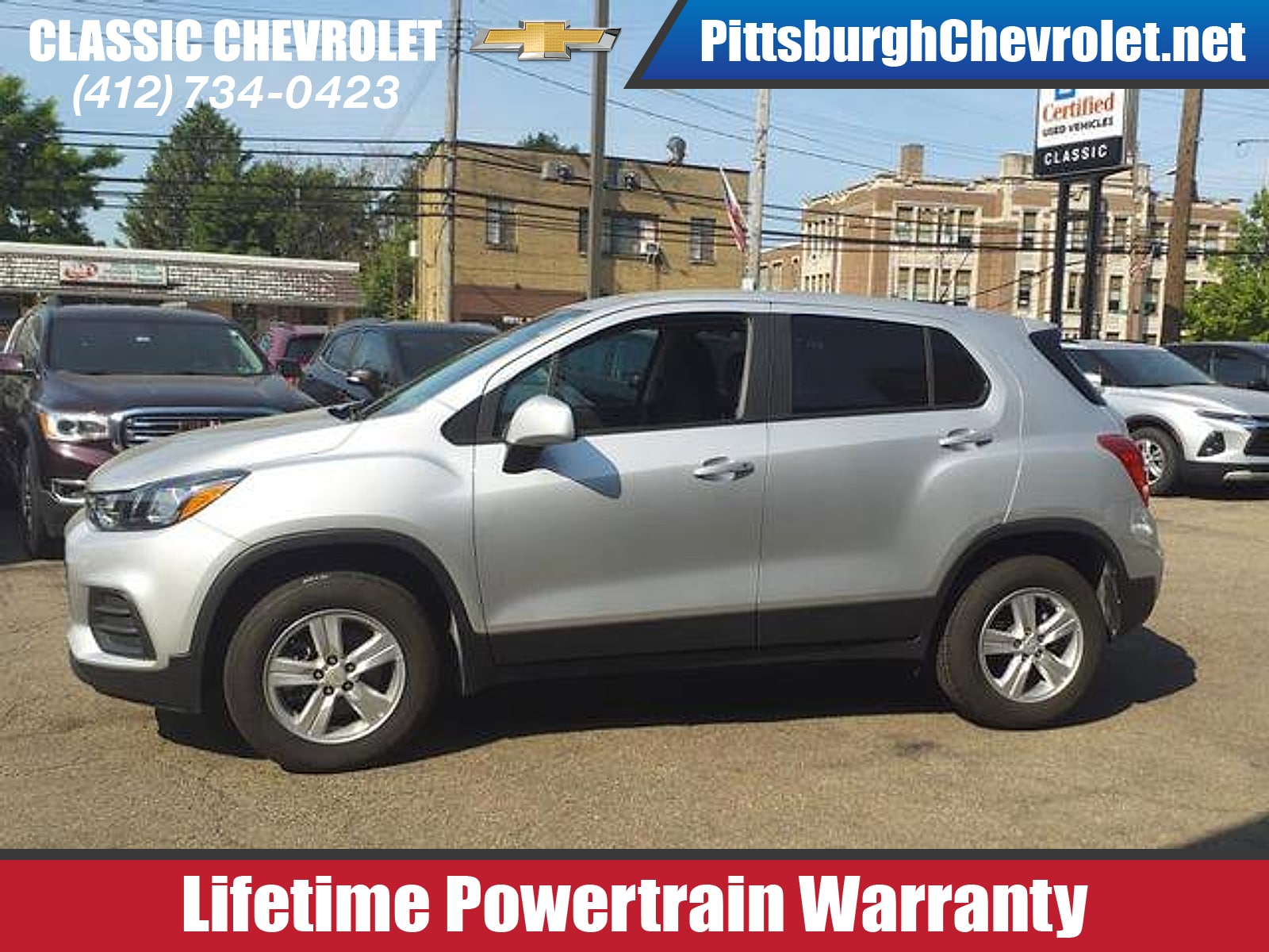Certified 2020 Chevrolet Trax LS with VIN KL7CJNSB6LB315963 for sale in Bellevue, PA