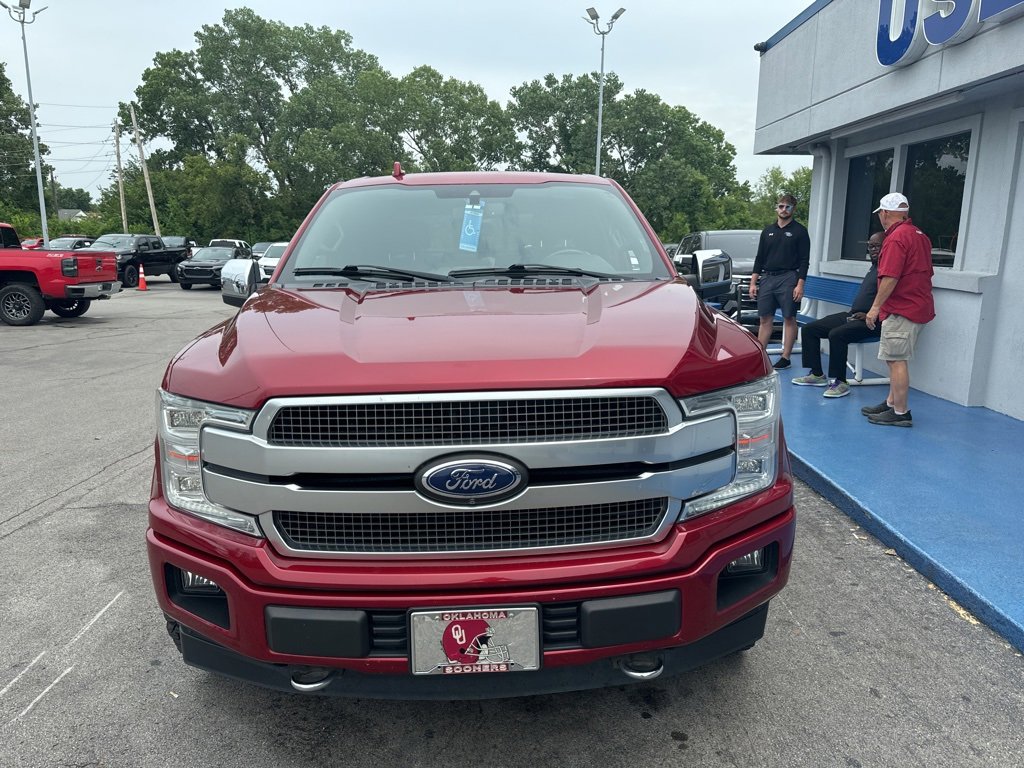 Used 2018 Ford F-150 Platinum with VIN 1FTEW1E53JFE23233 for sale in Owasso, OK