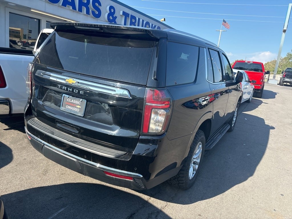 Used 2022 Chevrolet Tahoe LS with VIN 1GNSKMKD6NR217735 for sale in Owasso, OK