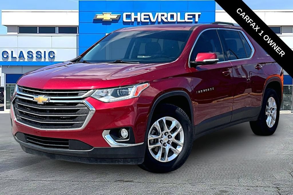 Used 2018 Chevrolet Traverse 1LT with VIN 1GNERGKW0JJ235054 for sale in Owasso, OK