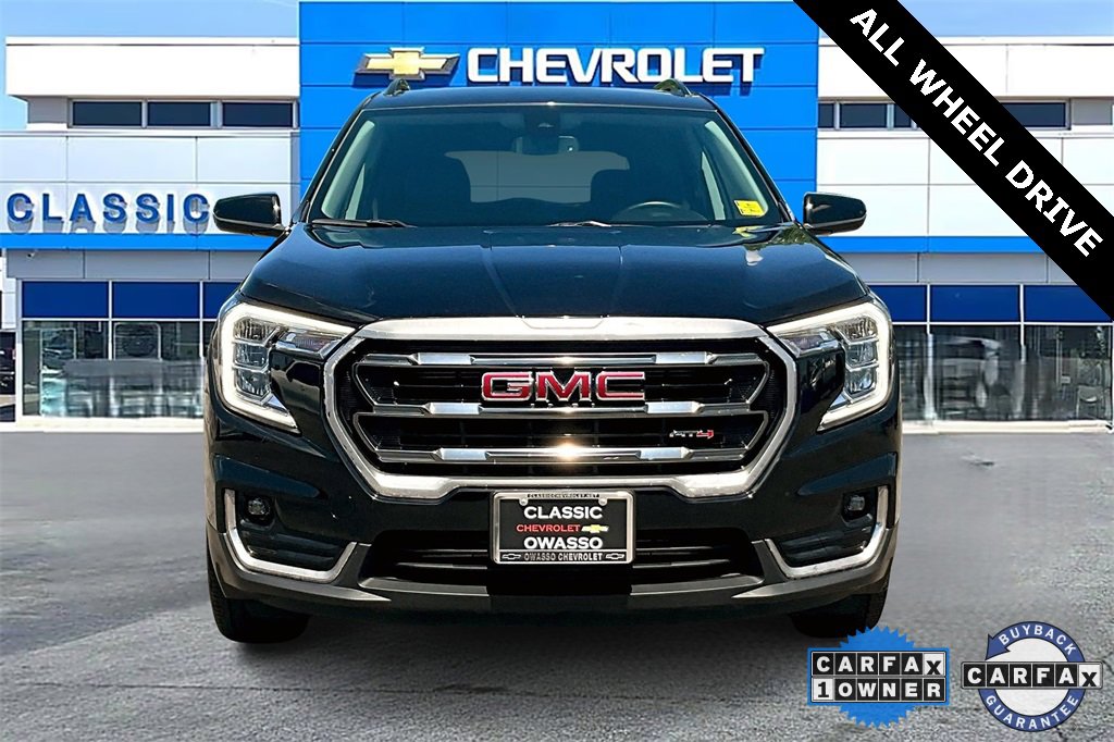 Used 2023 GMC Terrain AT4 with VIN 3GKALYEGXPL266451 for sale in Owasso, OK