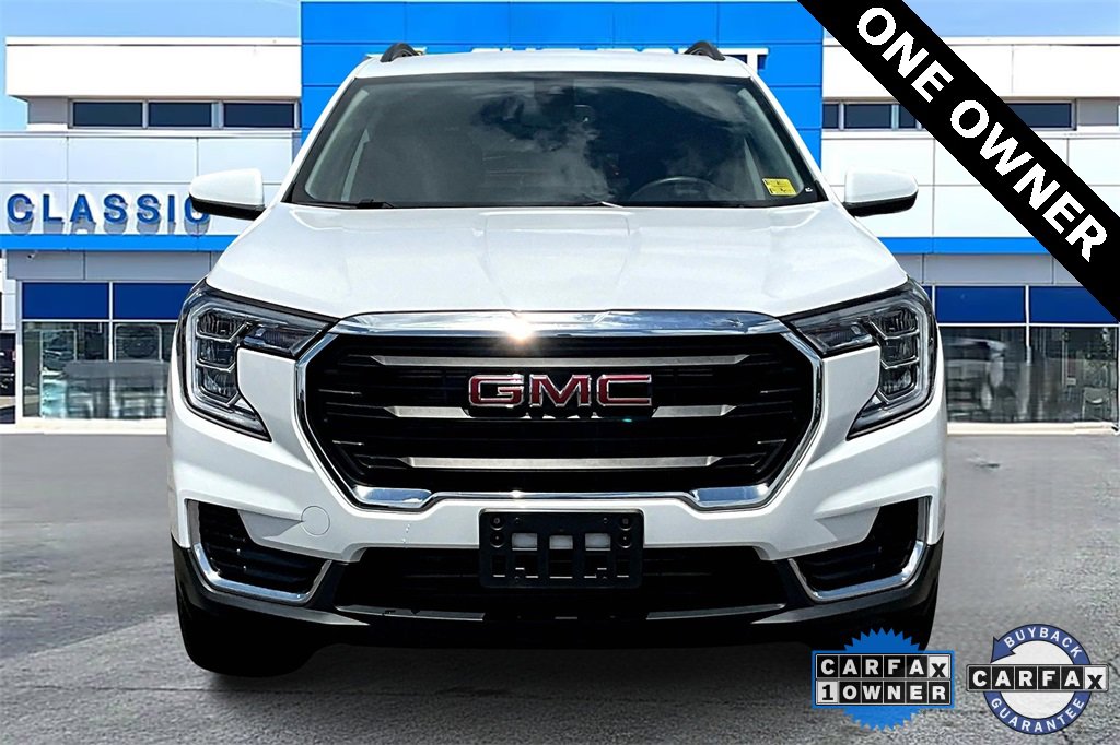 Used 2023 GMC Terrain SLE with VIN 3GKALTEG5PL231822 for sale in Owasso, OK