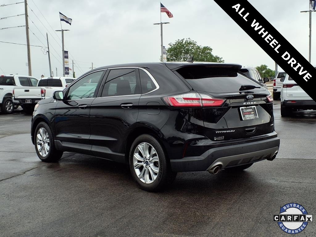Used 2021 Ford Edge Titanium with VIN 2FMPK4K96MBA13945 for sale in Owasso, OK
