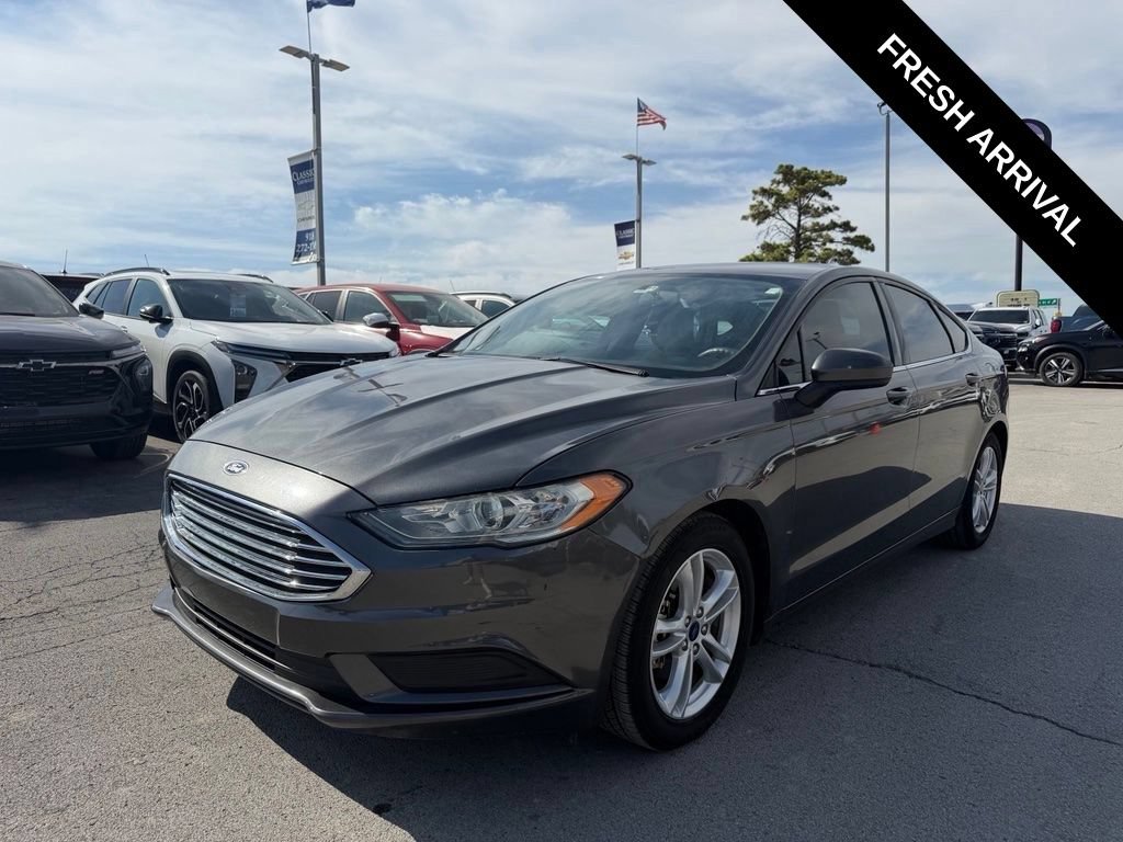 Used 2018 Ford Fusion SE with VIN 3FA6P0HD1JR130924 for sale in Owasso, OK