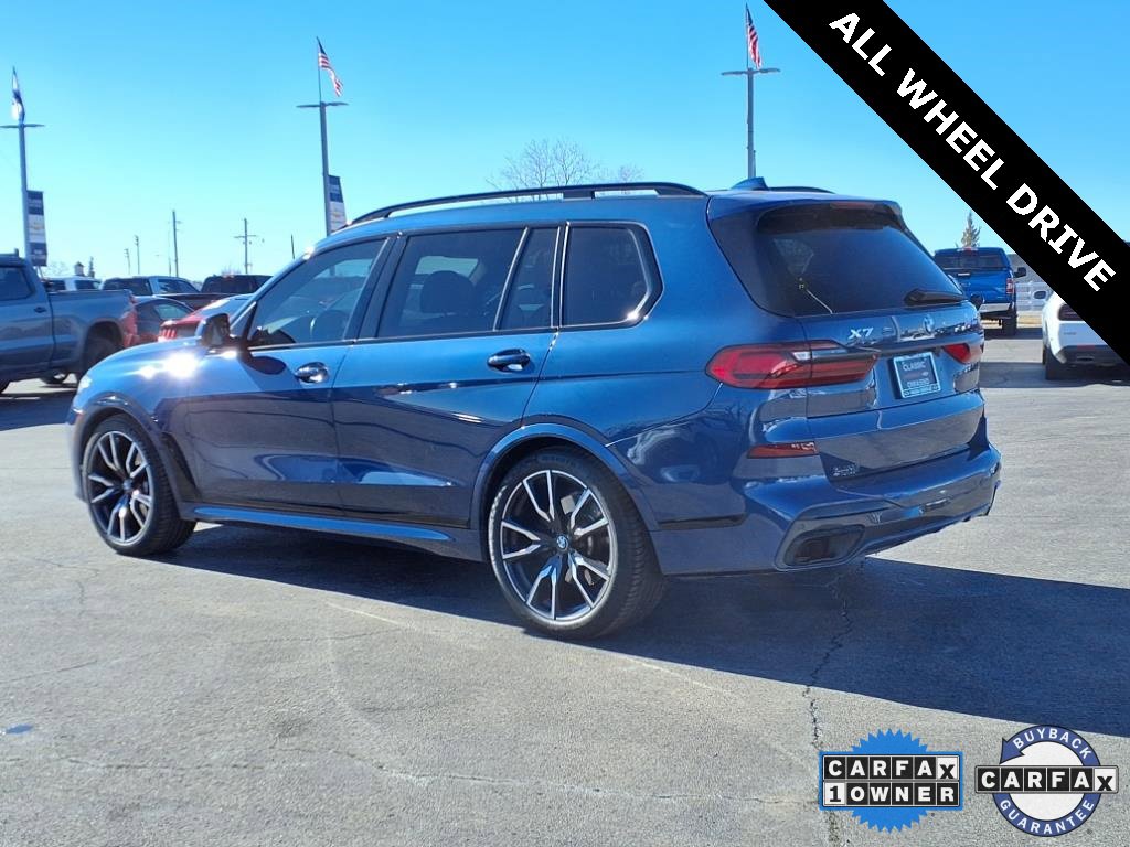 Used 2022 BMW X7 40i with VIN 5UXCW2C01N9L25387 for sale in Owasso, OK