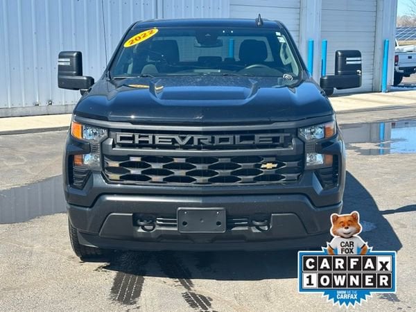Used 2022 Chevrolet Silverado 1500 Work Truck with VIN 1GCUDAEDXNZ515002 for sale in Lake City, MI