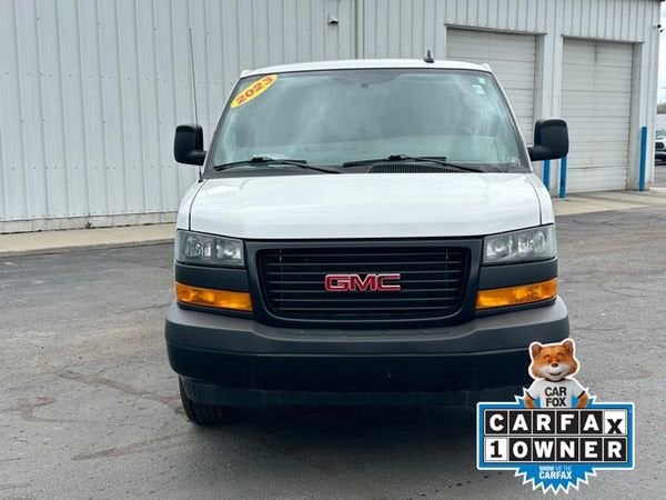 Used 2023 GMC Savana Cargo Work Van with VIN 1GTW7BFP5P1164046 for sale in Lake City, MI