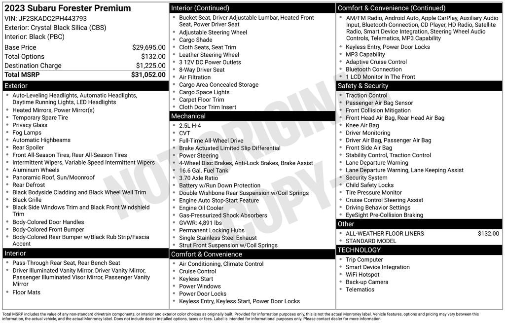 Used 2023 Subaru Forester Premium