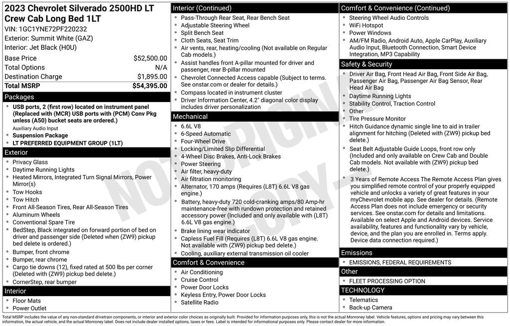 Used 2023 Chevrolet Silverado 2500 HD LT Truck