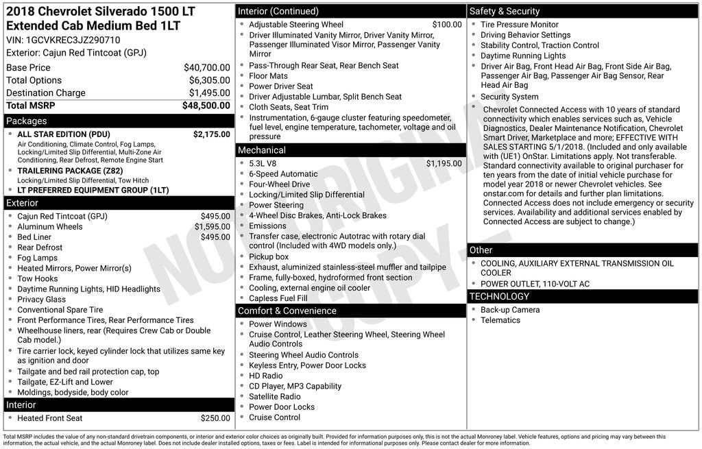 Used 2018 Chevrolet Silverado 1500 LT Truck