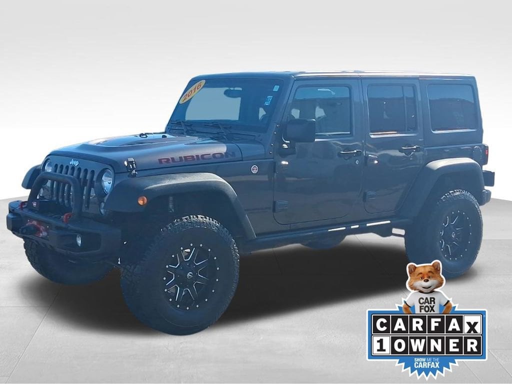 Used 2016 Jeep Wrangler Unlimited Rubicon Hard Rock with VIN 1C4BJWFG8GL174677 for sale in Lake City, MI