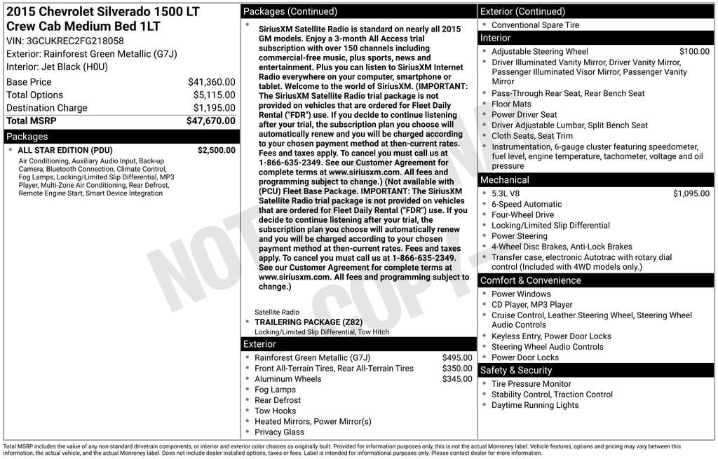 Used 2015 Chevrolet Silverado 1500 LT Truck