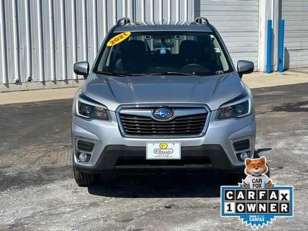 Used 2021 Subaru Forester Limited with VIN JF2SKAUC8MH483534 for sale in Lake City, MI