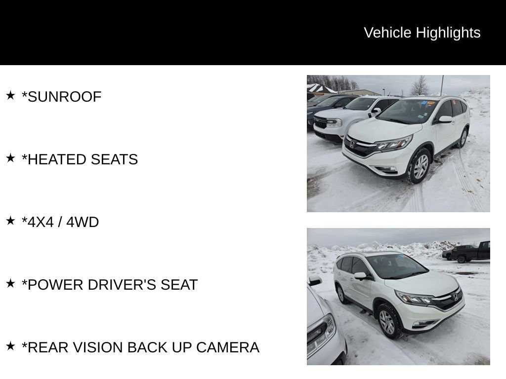 Used 2016 Honda CR-V EX-L SUV