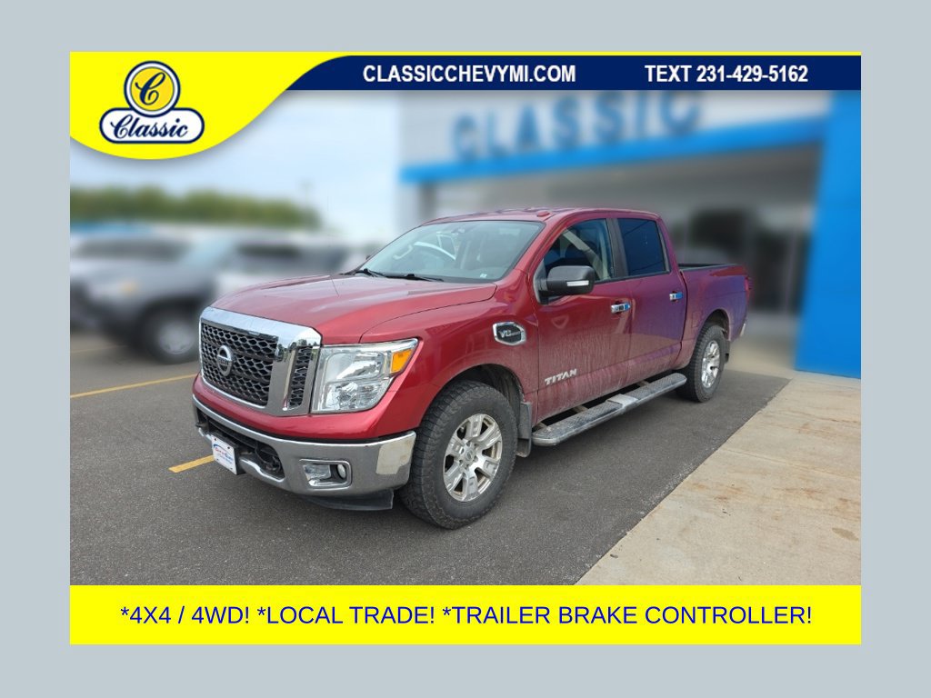 Used 2017 Nissan Titan SV with VIN 1N6AA1EJ4HN519119 for sale in Lake City, MI