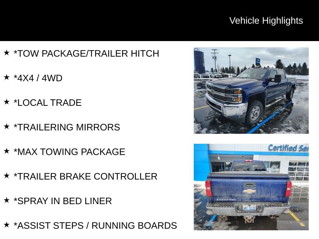 Used 2015 Chevrolet Silverado 2500 HD Work Truck Truck