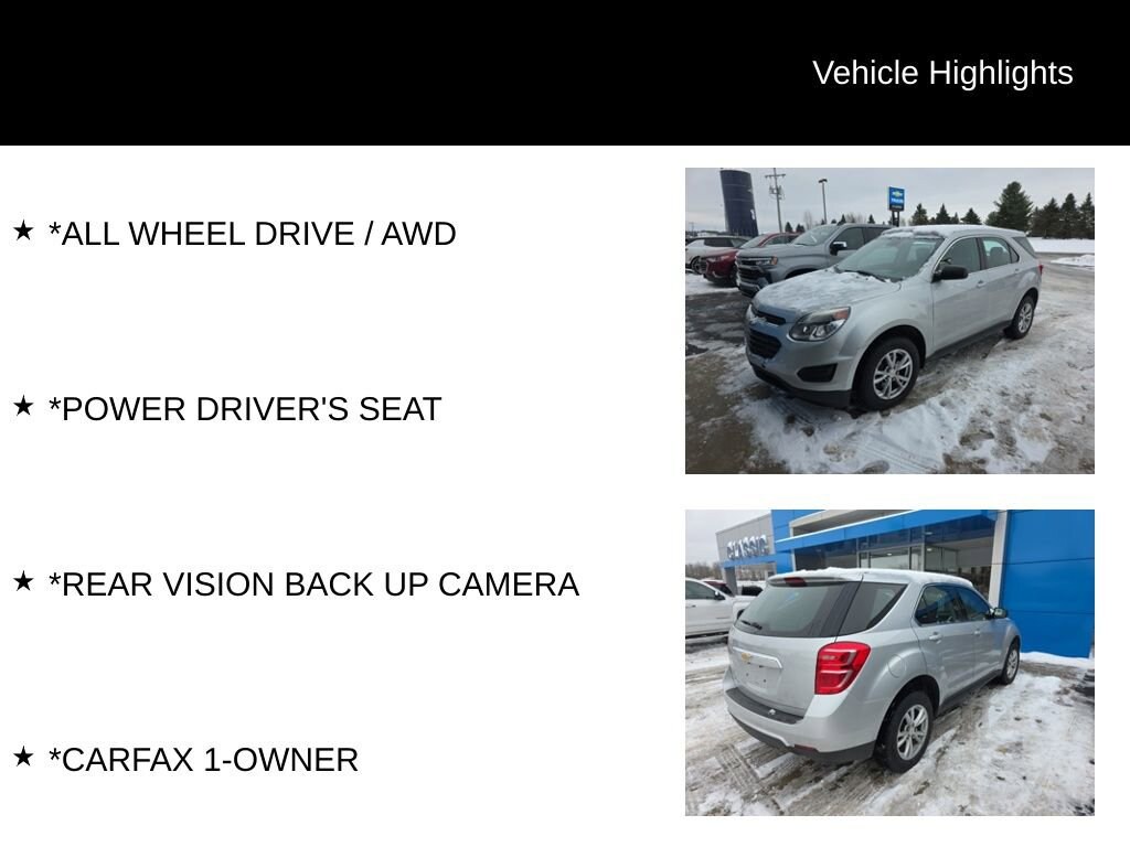 Used 2017 Chevrolet Equinox LS SUV
