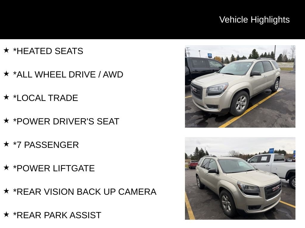 Used 2015 GMC Acadia SLE SUV