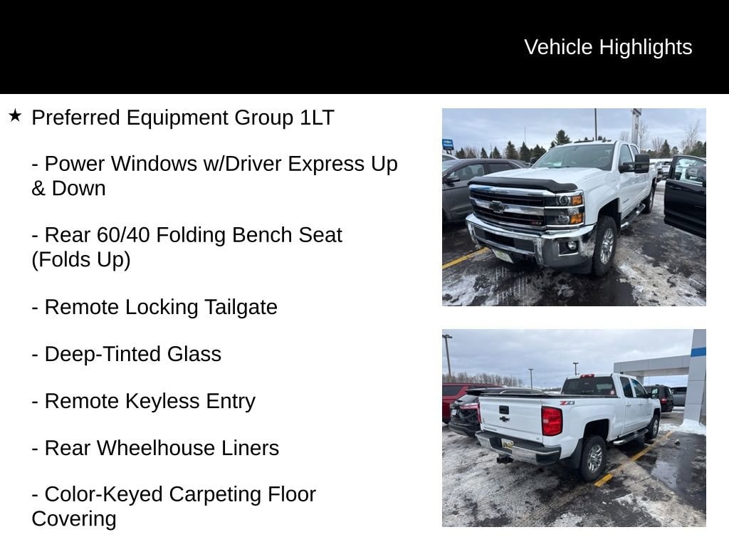 Used 2018 Chevrolet Silverado 2500 HD LT Truck