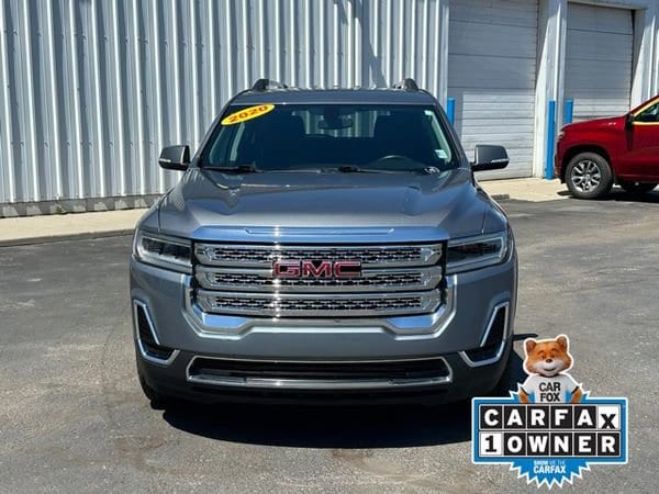 Used 2020 GMC Acadia SLE with VIN 1GKKNRL45LZ232823 for sale in Lake City, MI