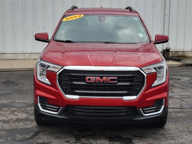 Used 2022 GMC Terrain SLE with VIN 3GKALTEV0NL145832 for sale in Lake City, MI