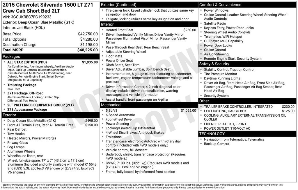 Used 2015 Chevrolet Silverado 1500 LT Truck