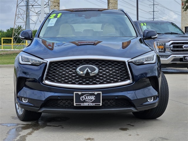 Used 2021 INFINITI QX50 Sensory with VIN 3PCAJ5CB1MF104824 for sale in Carrollton, TX