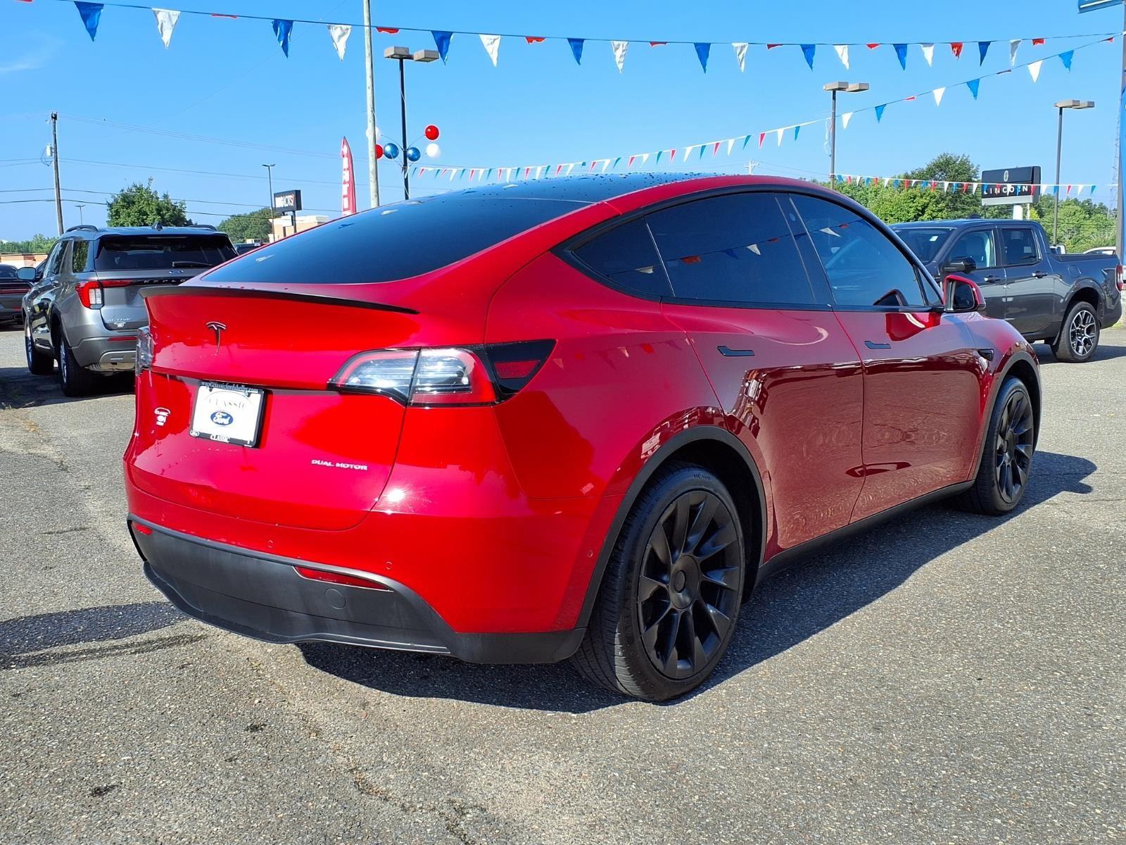 Used 2021 Tesla Model Y Long Range with VIN 5YJYGDEE8MF254640 for sale in Shelby, NC