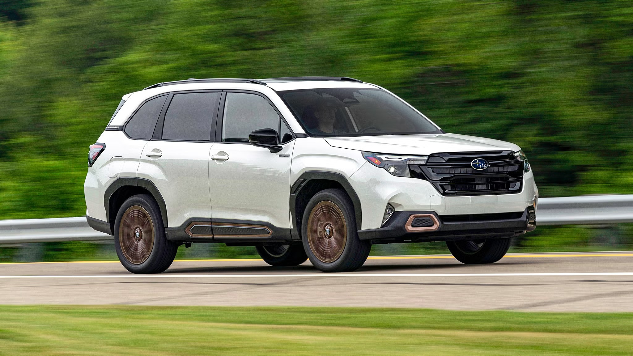 Subaru Forester on a Georgia road during an outdoor drive