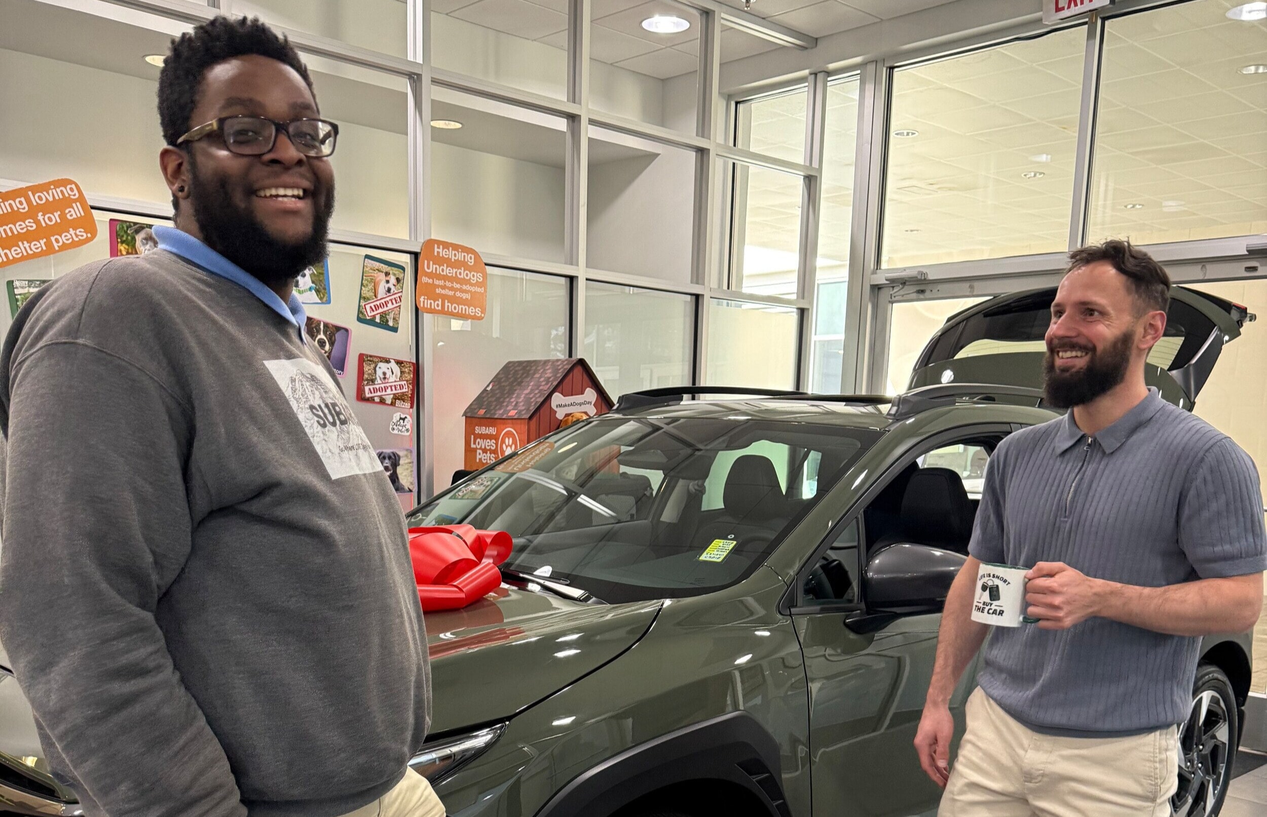 Customer shopping for a Subaru at Classic Subaru of Atlanta
