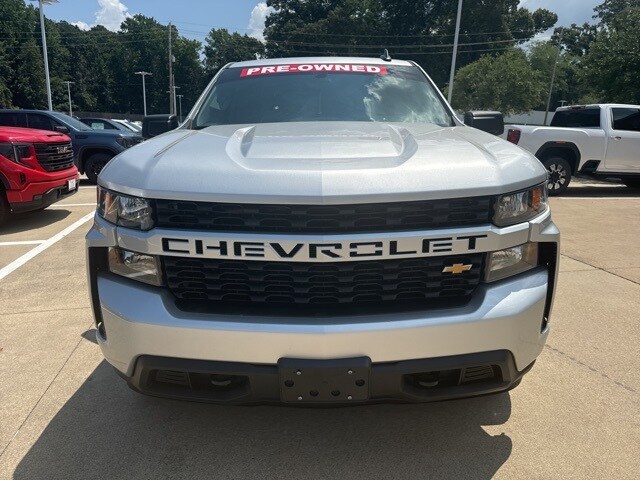 Used 2021 Chevrolet Silverado 1500 Custom with VIN 3GCPYBEK8MG378677 for sale in Texarkana, TX